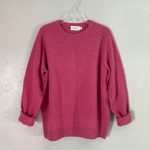 Duck Head Rose Pink Wool Knit Sweater